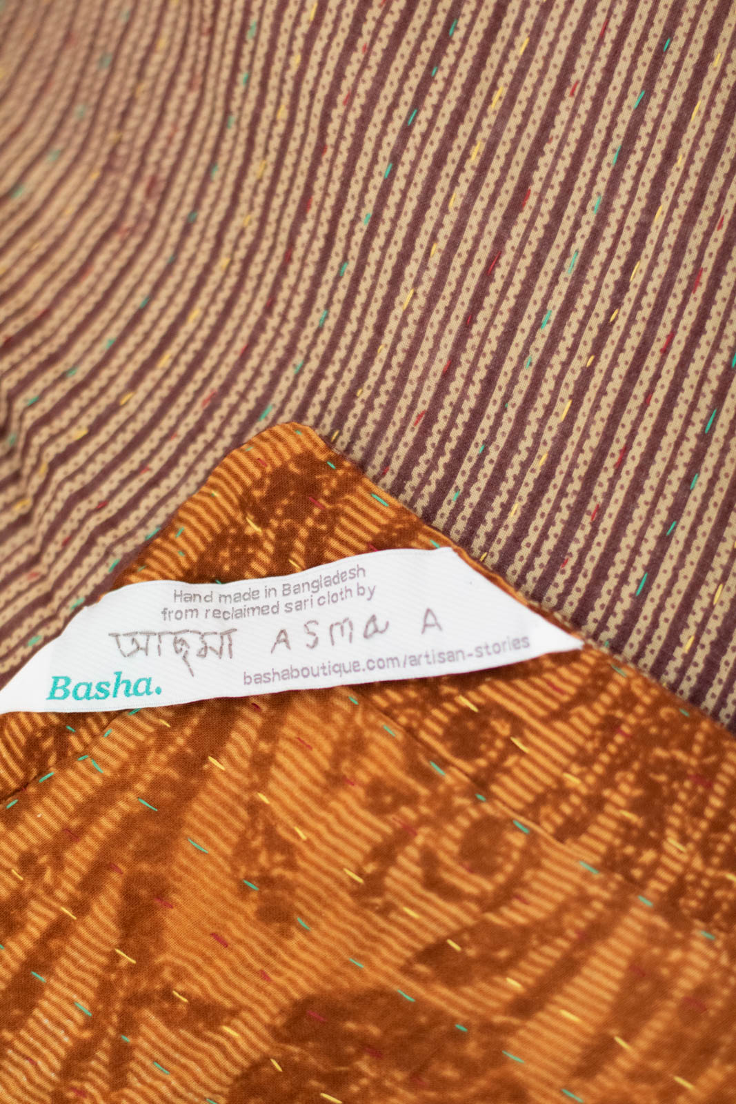 Diary Kantha Throw