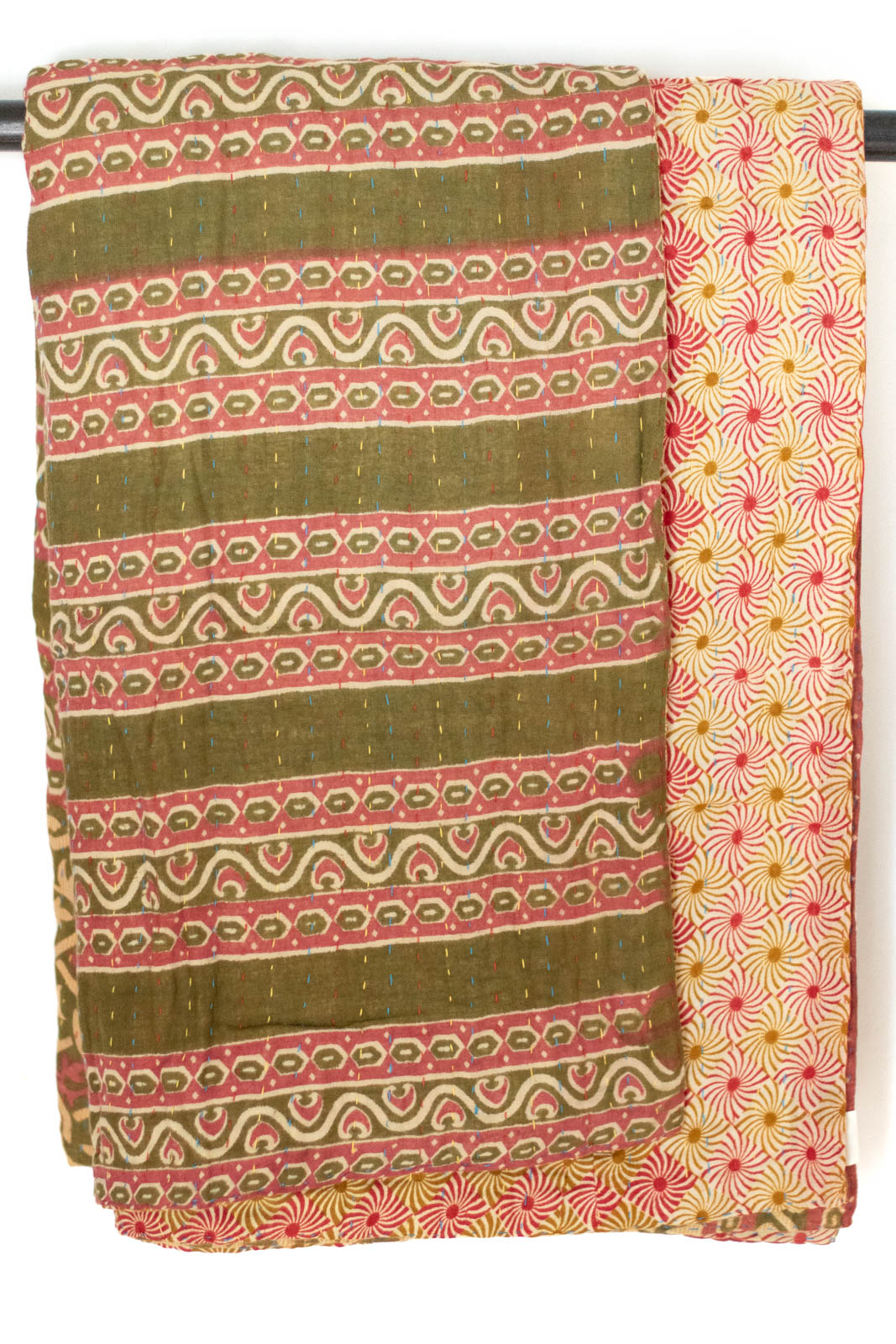 Kantha Throw Bed Quilt