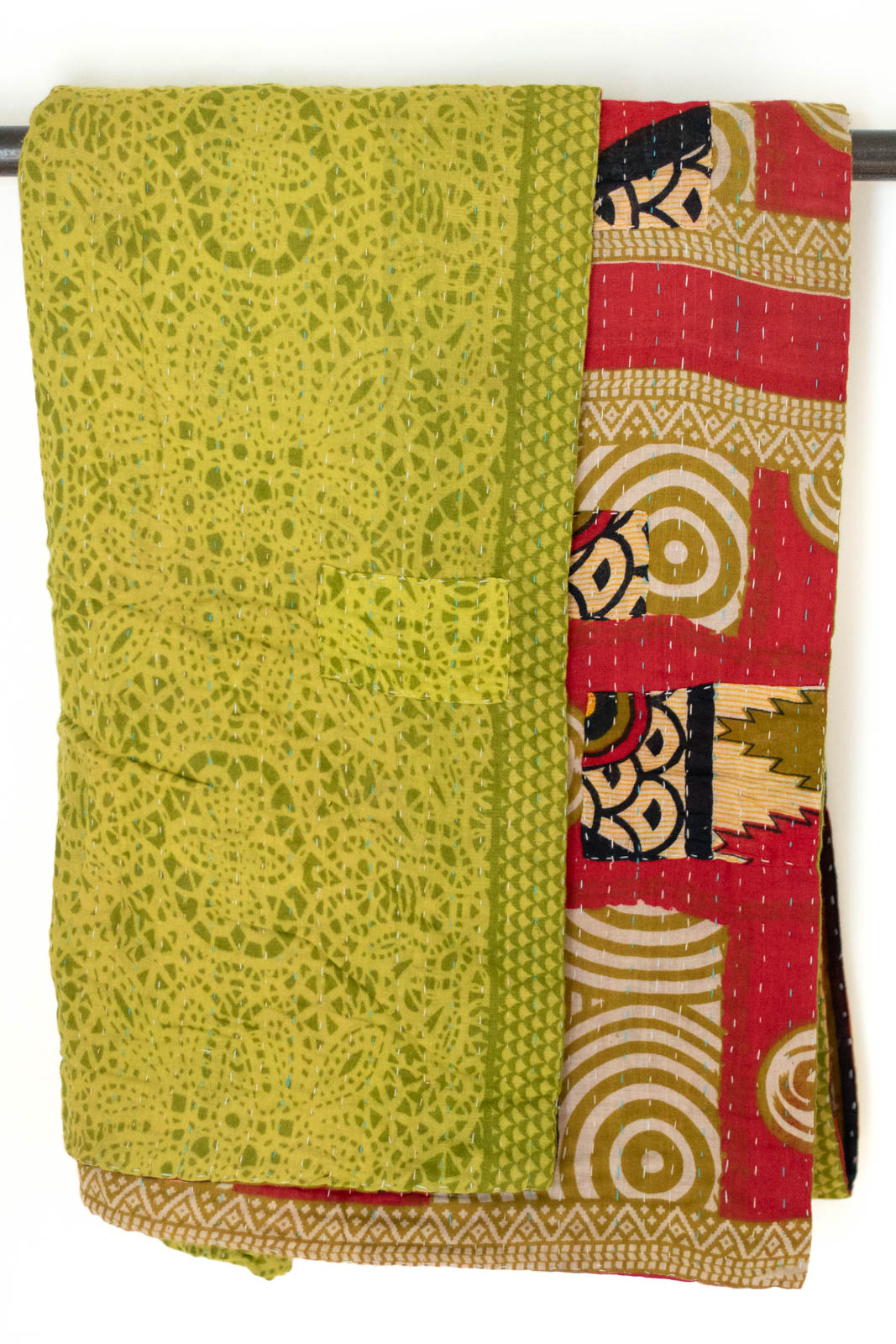 Kantha Throw Bed Quilt