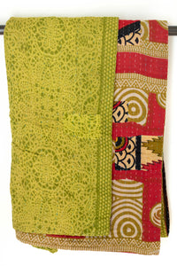 Kantha Throw Bed Quilt