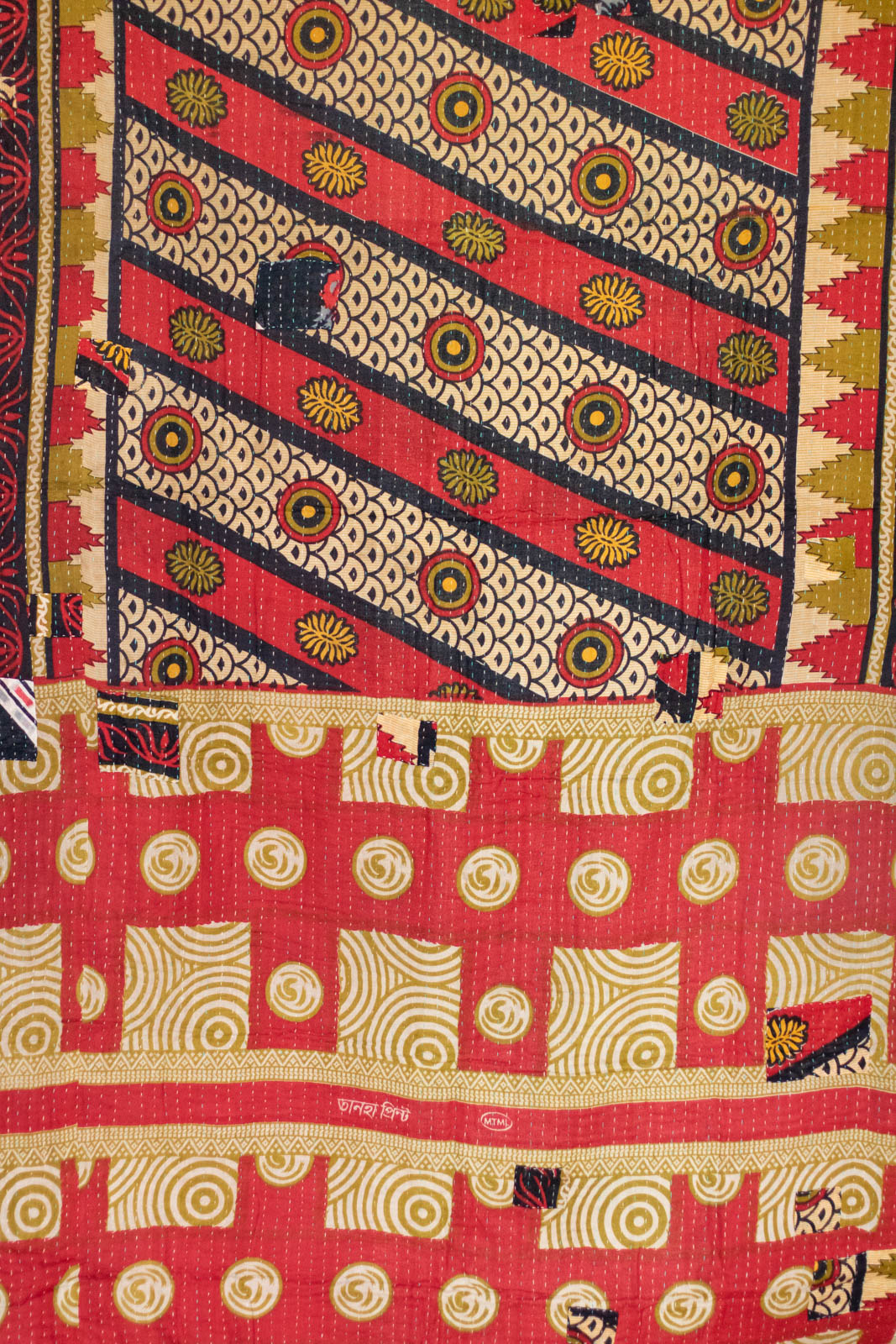 Background Kantha Throw