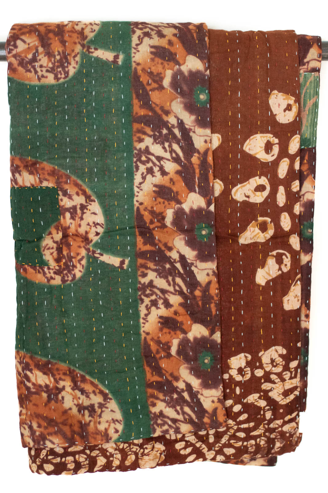 Kantha Throw Bed Quilt