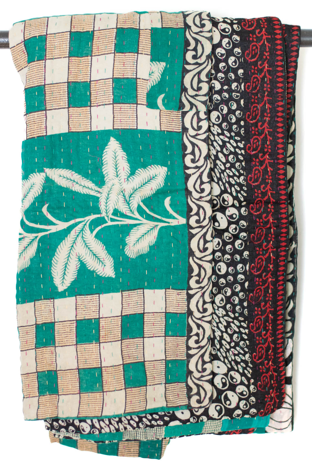 Kantha Throw Bed Quilt