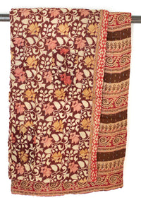 Kantha Throw Bed Quilt