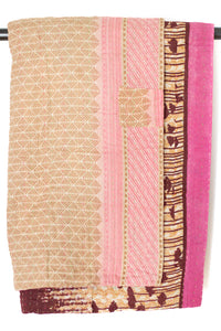 Kantha Throw Bed Quilt