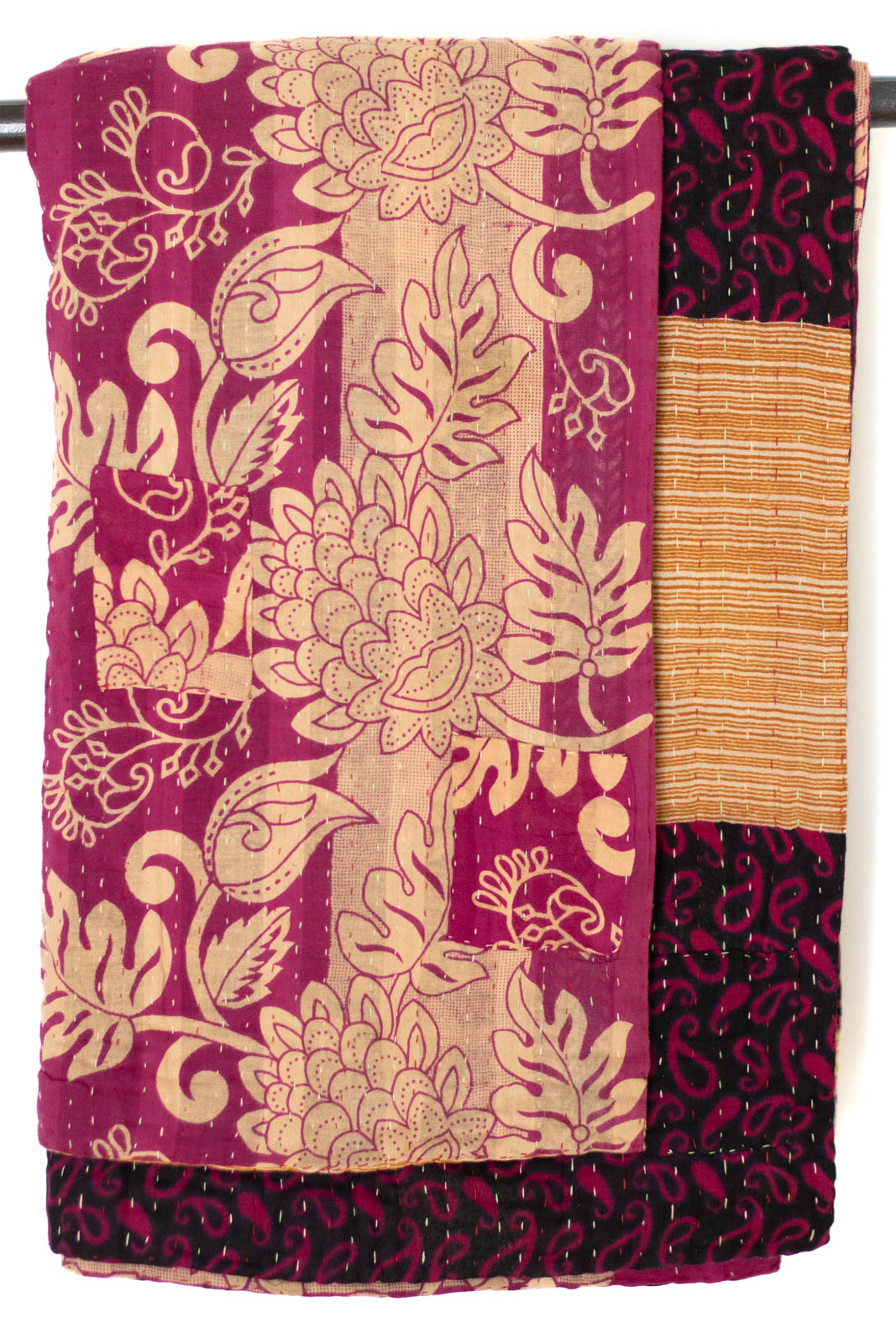 Kantha Throw Bed Quilt