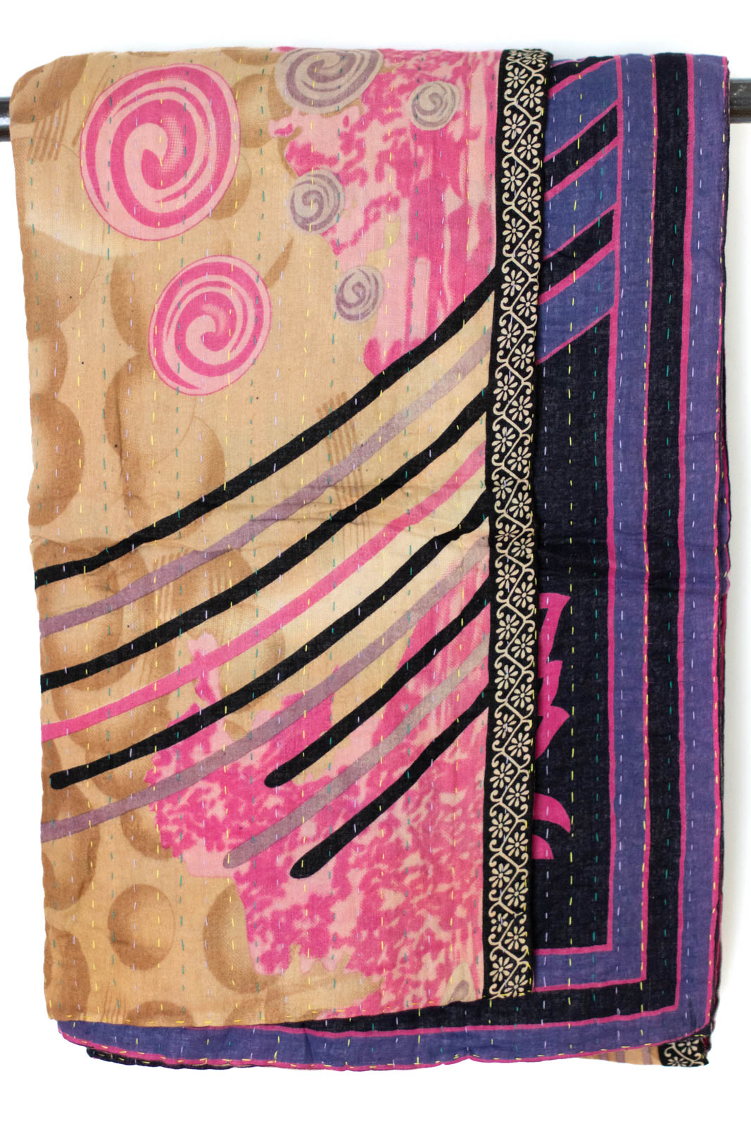 Kantha Throw Bed Quilt