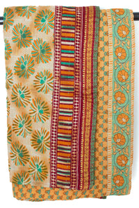 Kantha Throw Bed Quilt