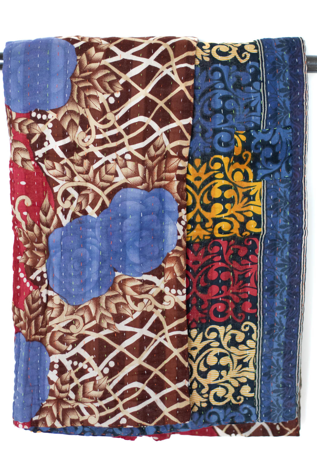 Kantha Throw Bed Quilt