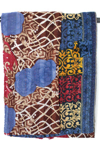 Kantha Throw Bed Quilt