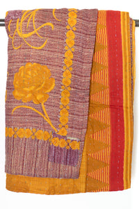 Kantha Throw Bed Quilt