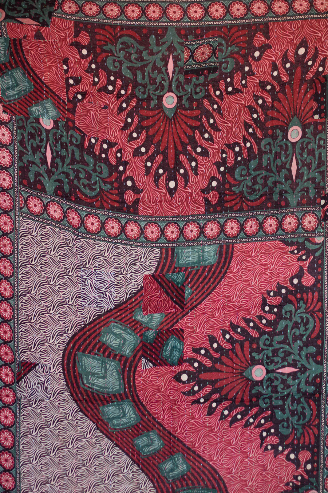 Lantern Kantha Throw