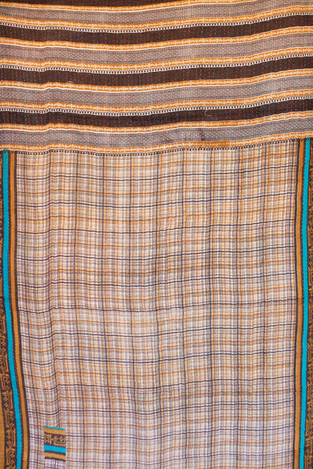 Hickory Kantha Throw