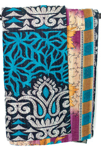 Kantha Throw Bed Quilt