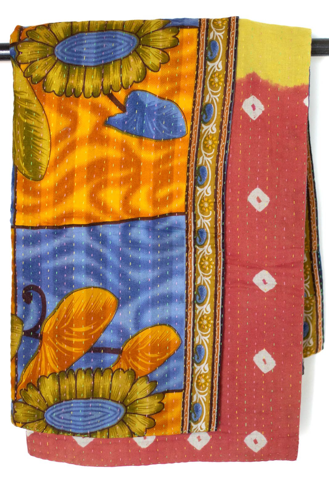 Kantha Throw Bed Quilt