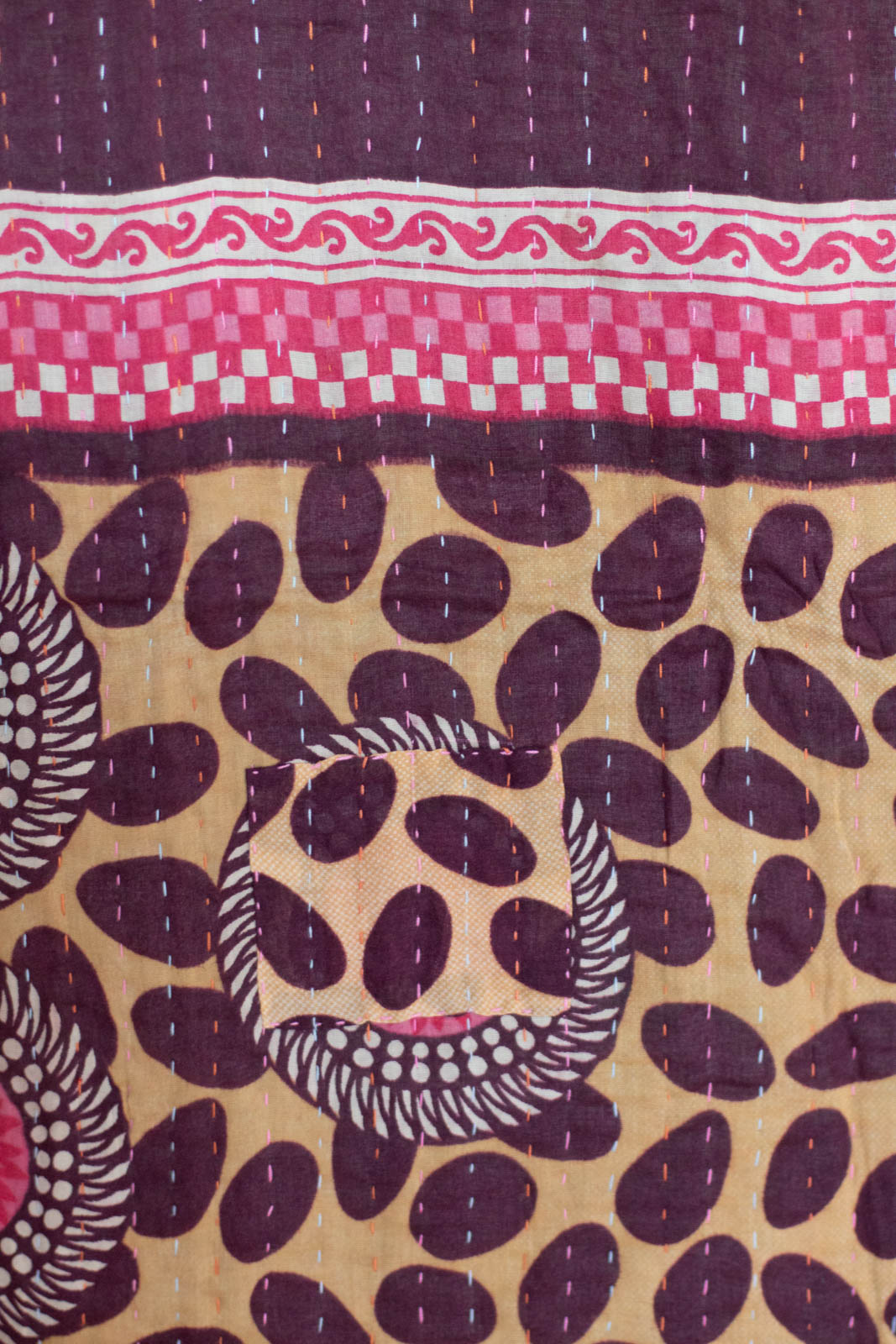 River Kantha Throw