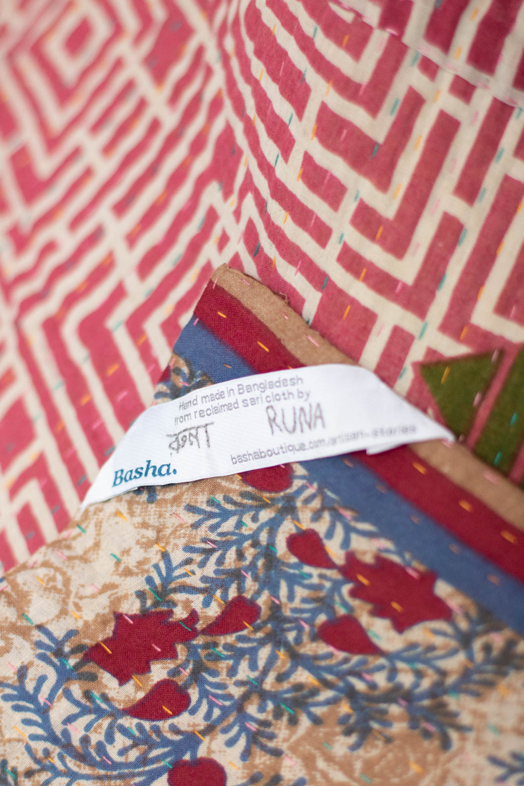 Cypress Kantha Throw