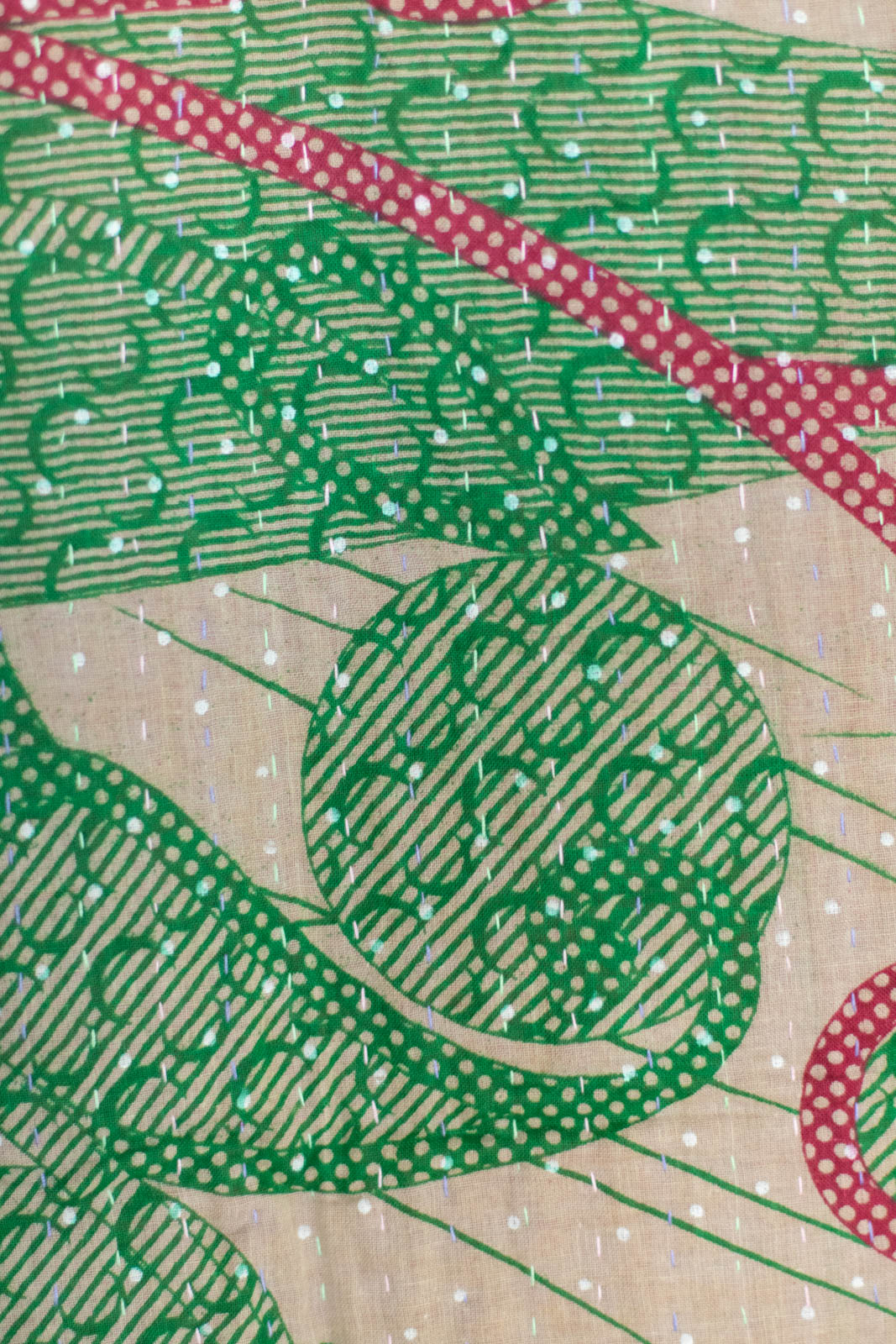 Forest Kantha Throw