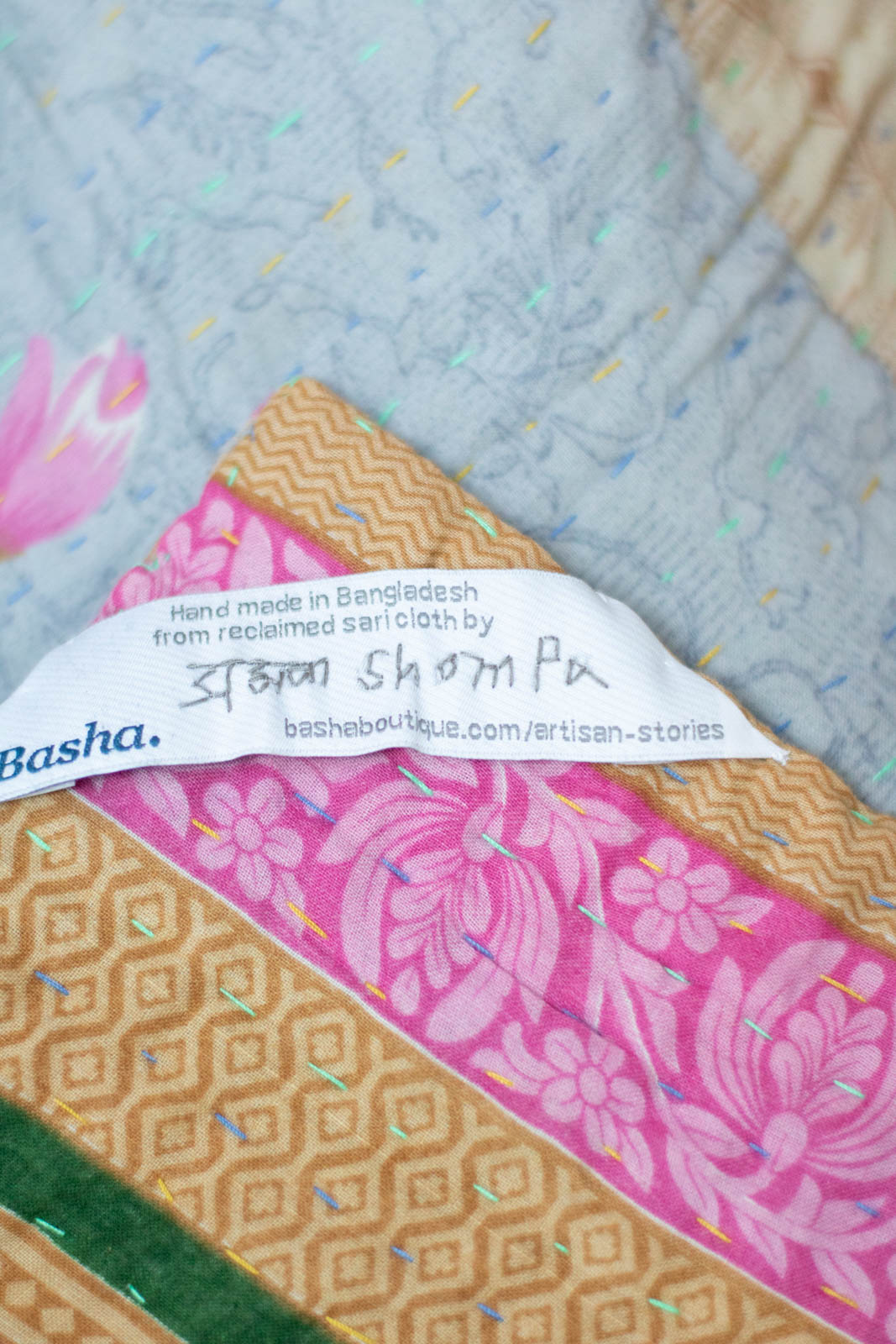 Precious No. 7 Kantha Baby Blanket