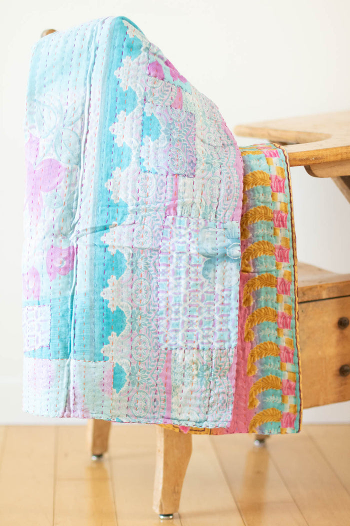 dignify Kantha Baby Blanket Quilt