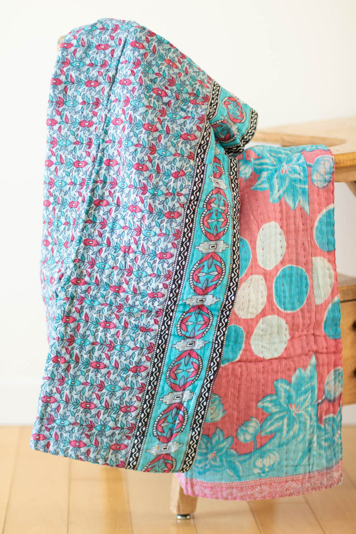 dignify Kantha Baby Blanket Quilt