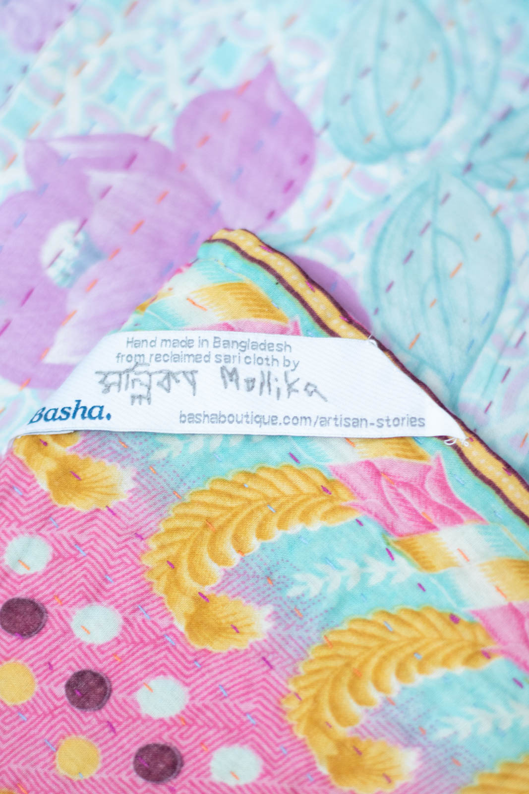 Precious No. 8 Kantha Baby Blanket