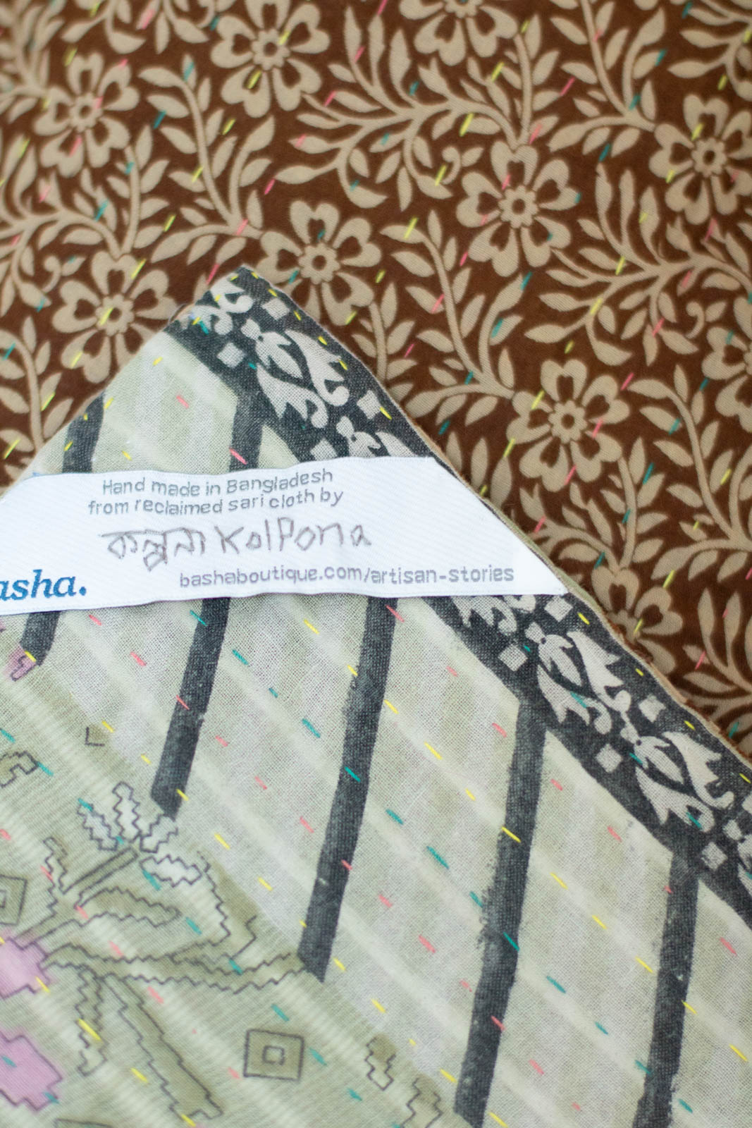 Precious No. 9 Kantha Baby Blanket