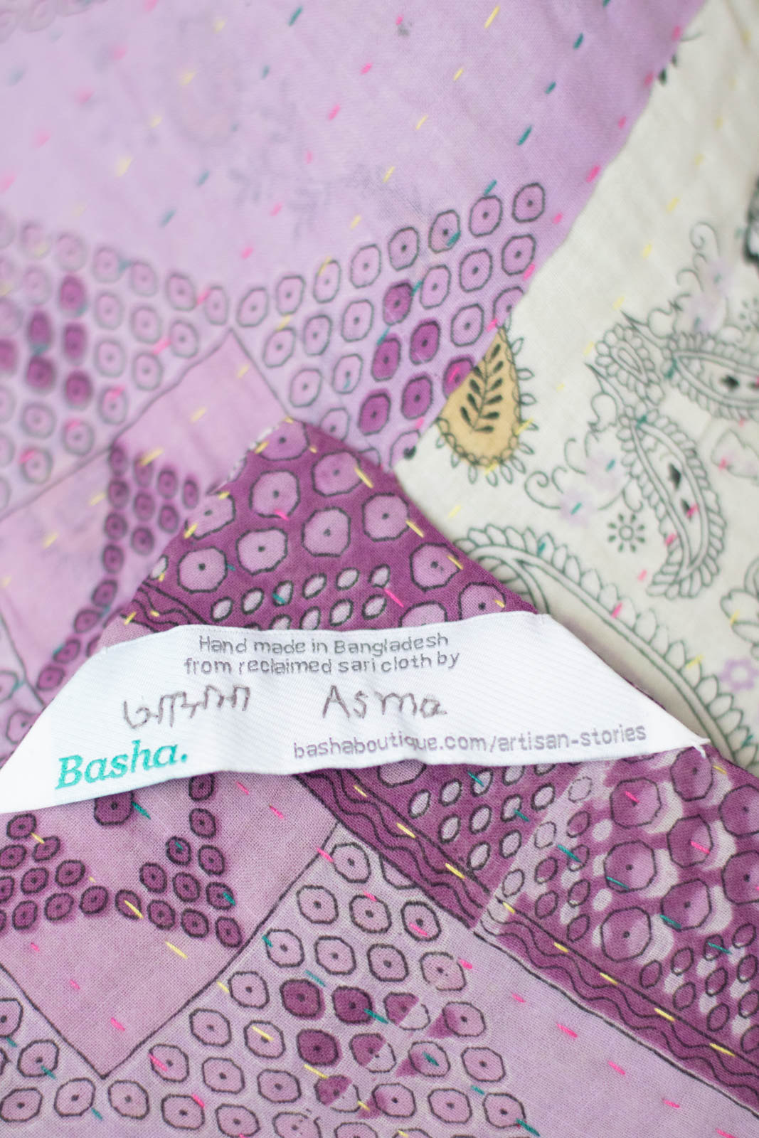 Sweet No. 4 Kantha Baby Blanket