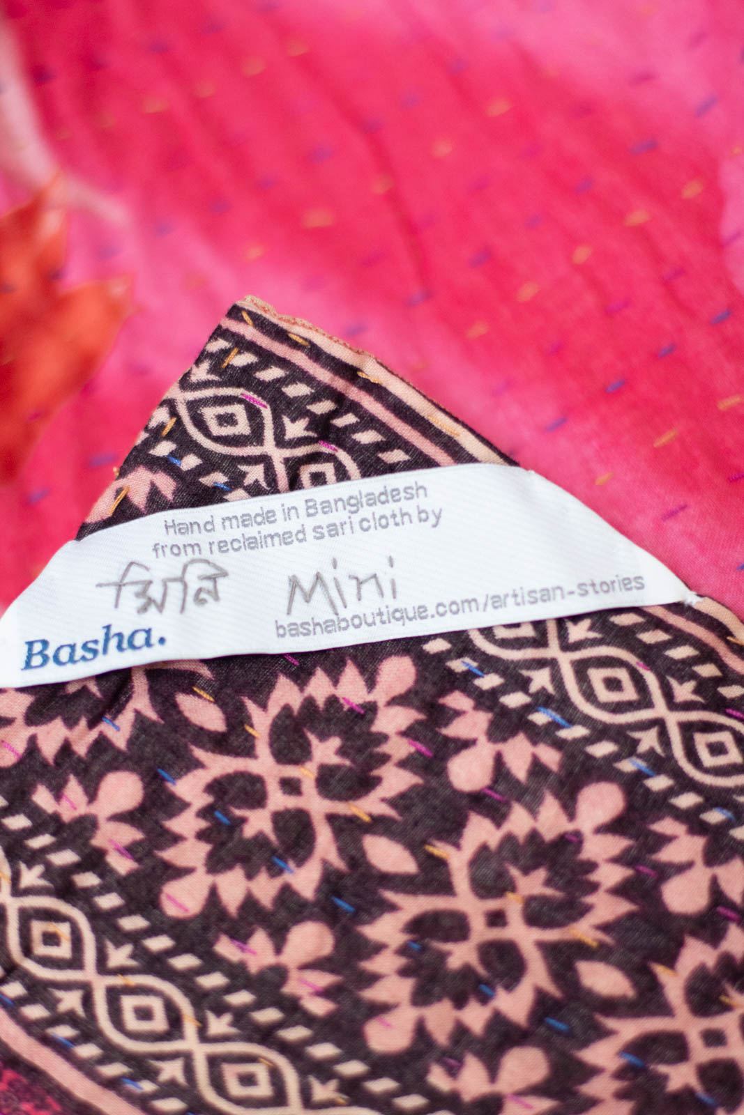 Sweet No. 7 Kantha Baby Blanket