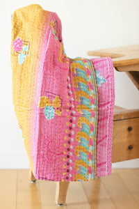 dignify Kantha Baby Blanket Quilt