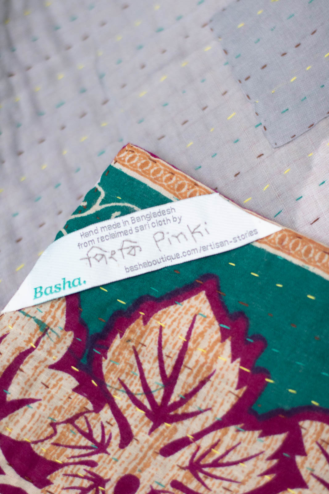 Treasure No. 8 Kantha Baby Blanket