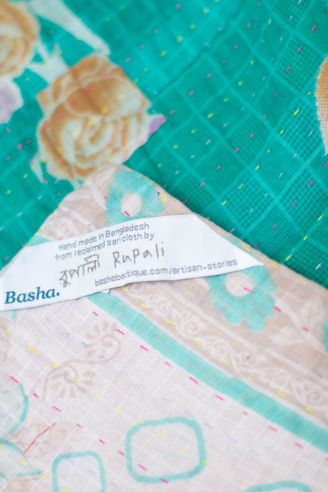 Treasure No. 9 Kantha Baby Blanket