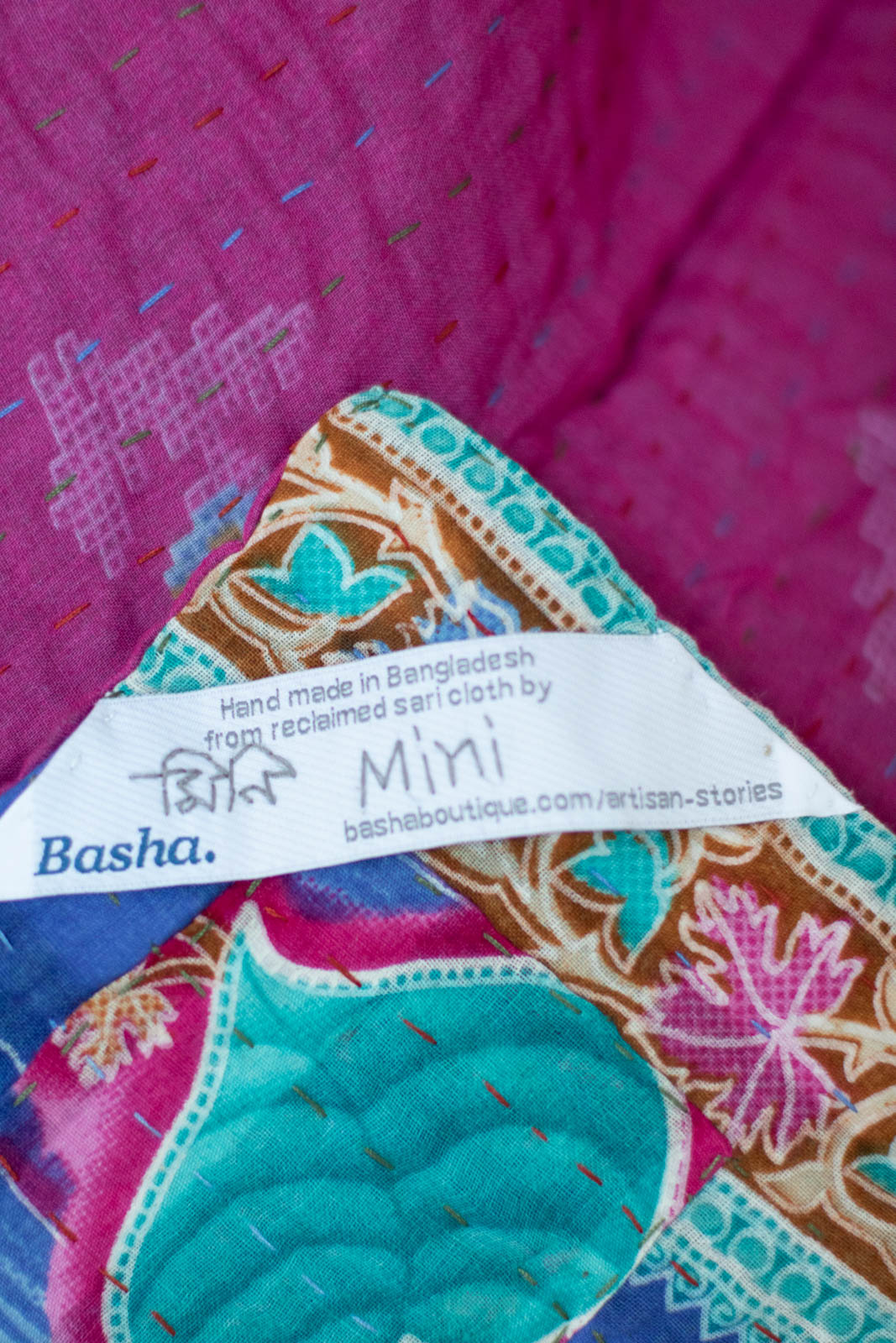 Little No. 5 Kantha Baby Blanket