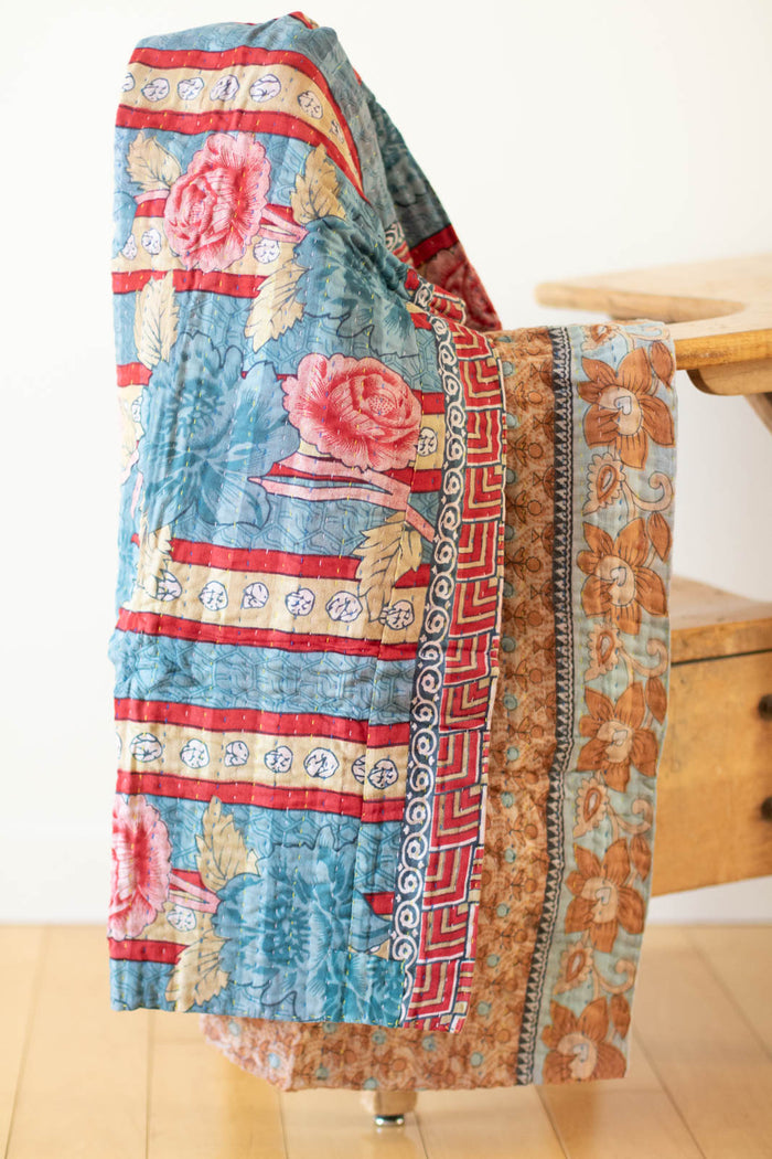 dignify Kantha Baby Blanket Quilt