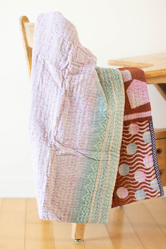 dignify Kantha Baby Blanket Quilt