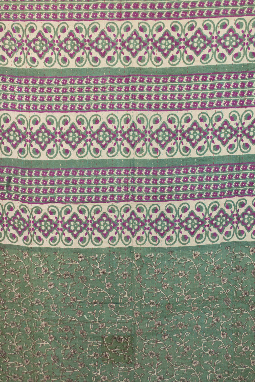 Lovely No. 5 Kantha Baby Blanket