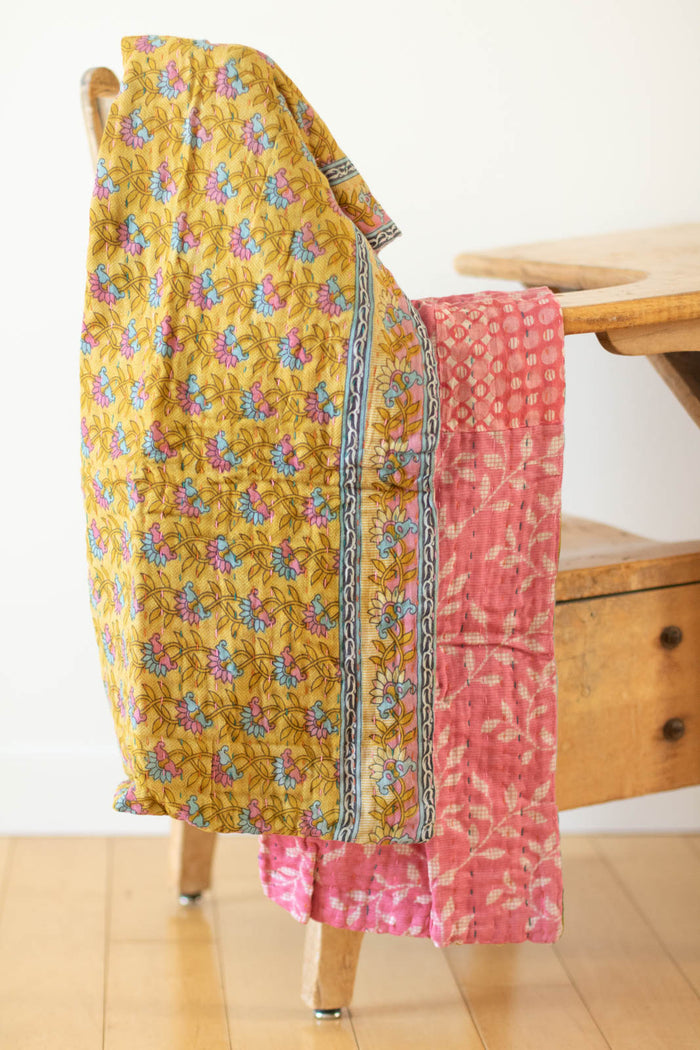 dignify Kantha Baby Blanket Quilt