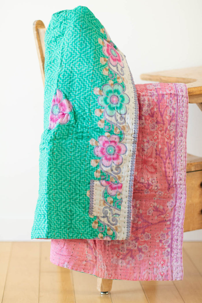 dignify Kantha Baby Blanket Quilt