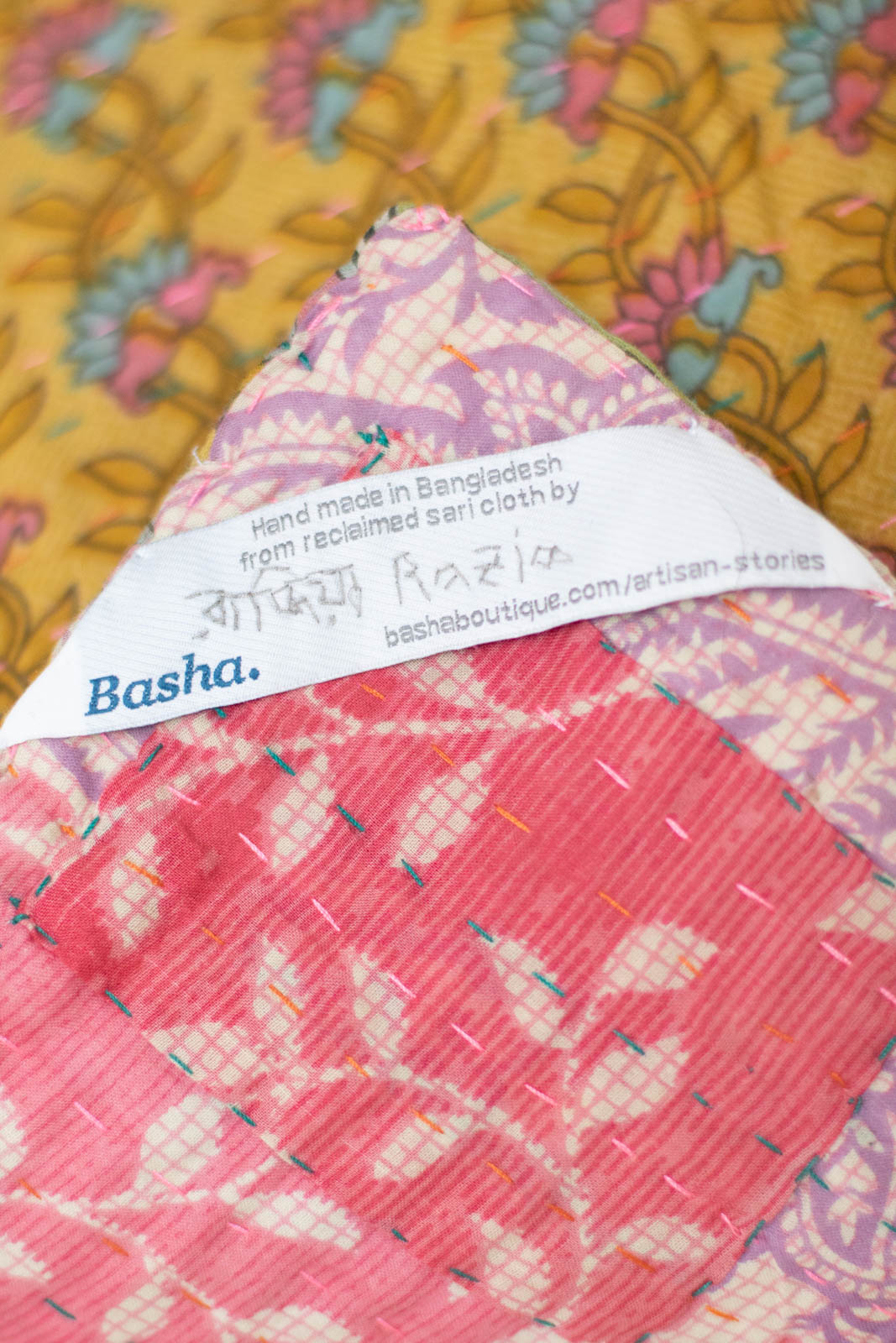 Lovely No. 6 Kantha Baby Blanket