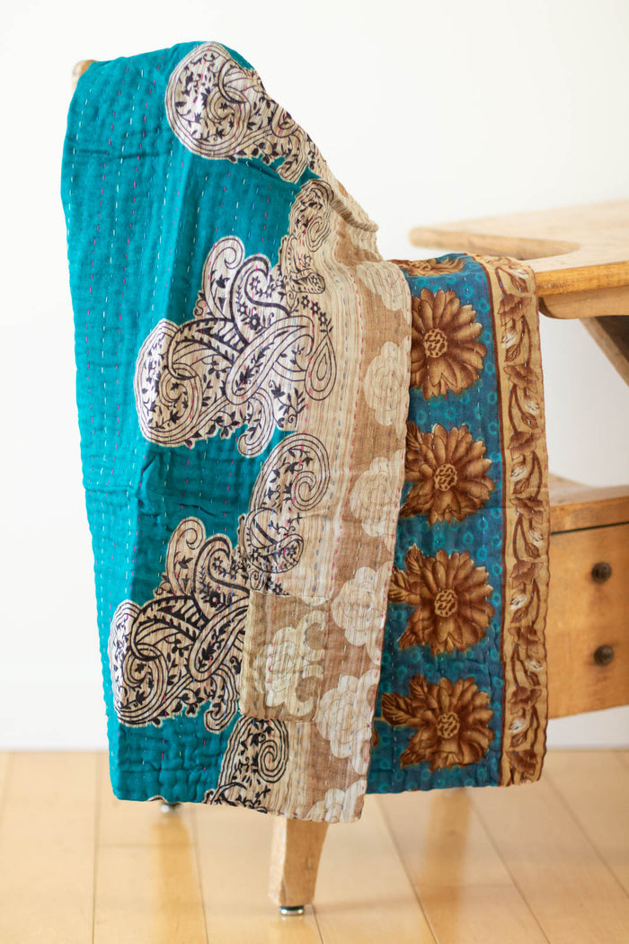 dignify Kantha Baby Blanket Quilt