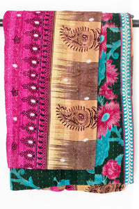 Kantha Throw Bed Quilt