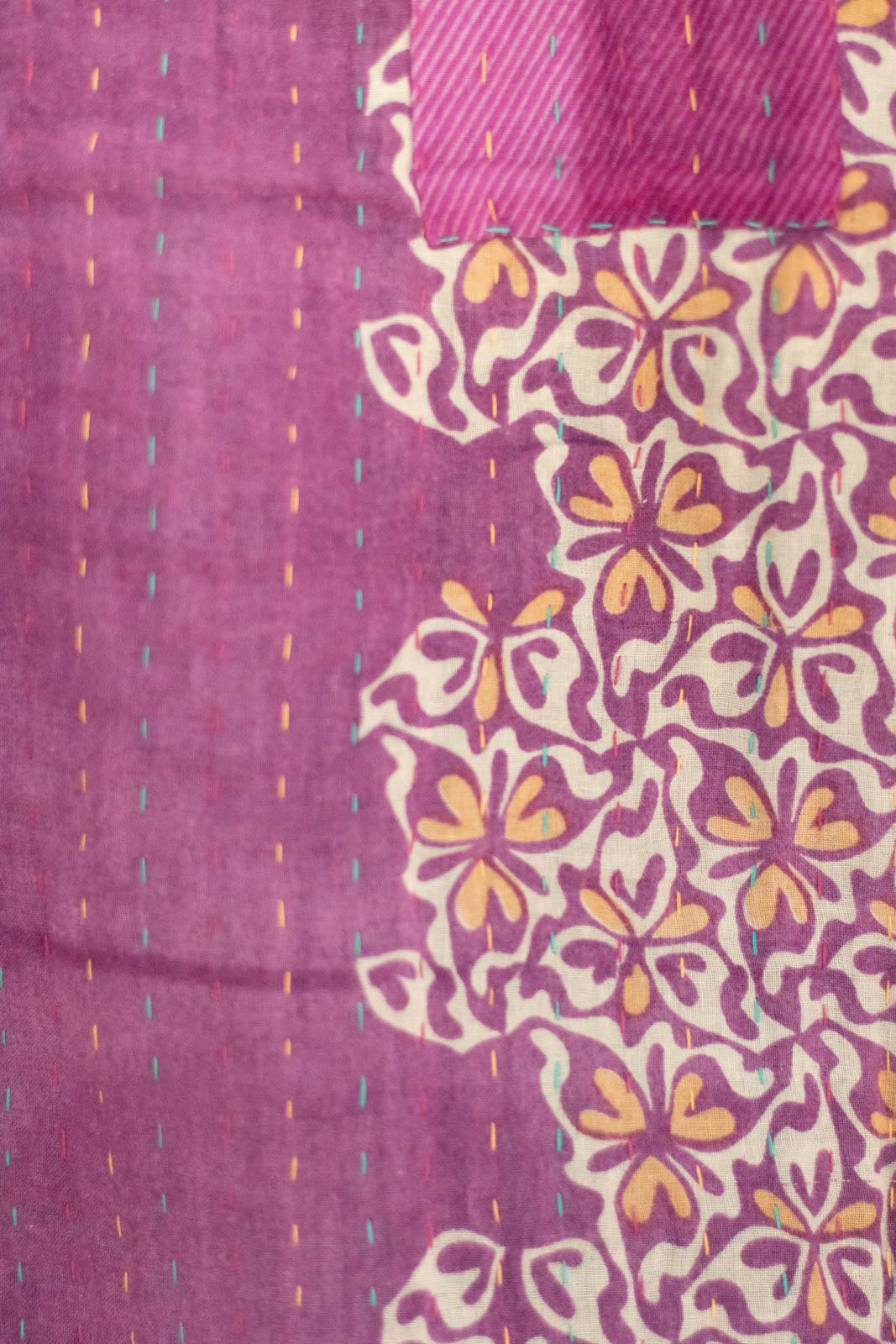 Bloom Kantha Throw