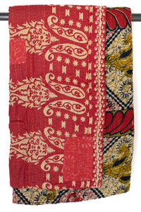 Kantha Throw Bed Quilt