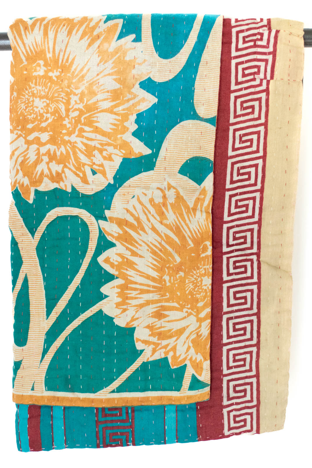 Kantha Throw Bed Quilt