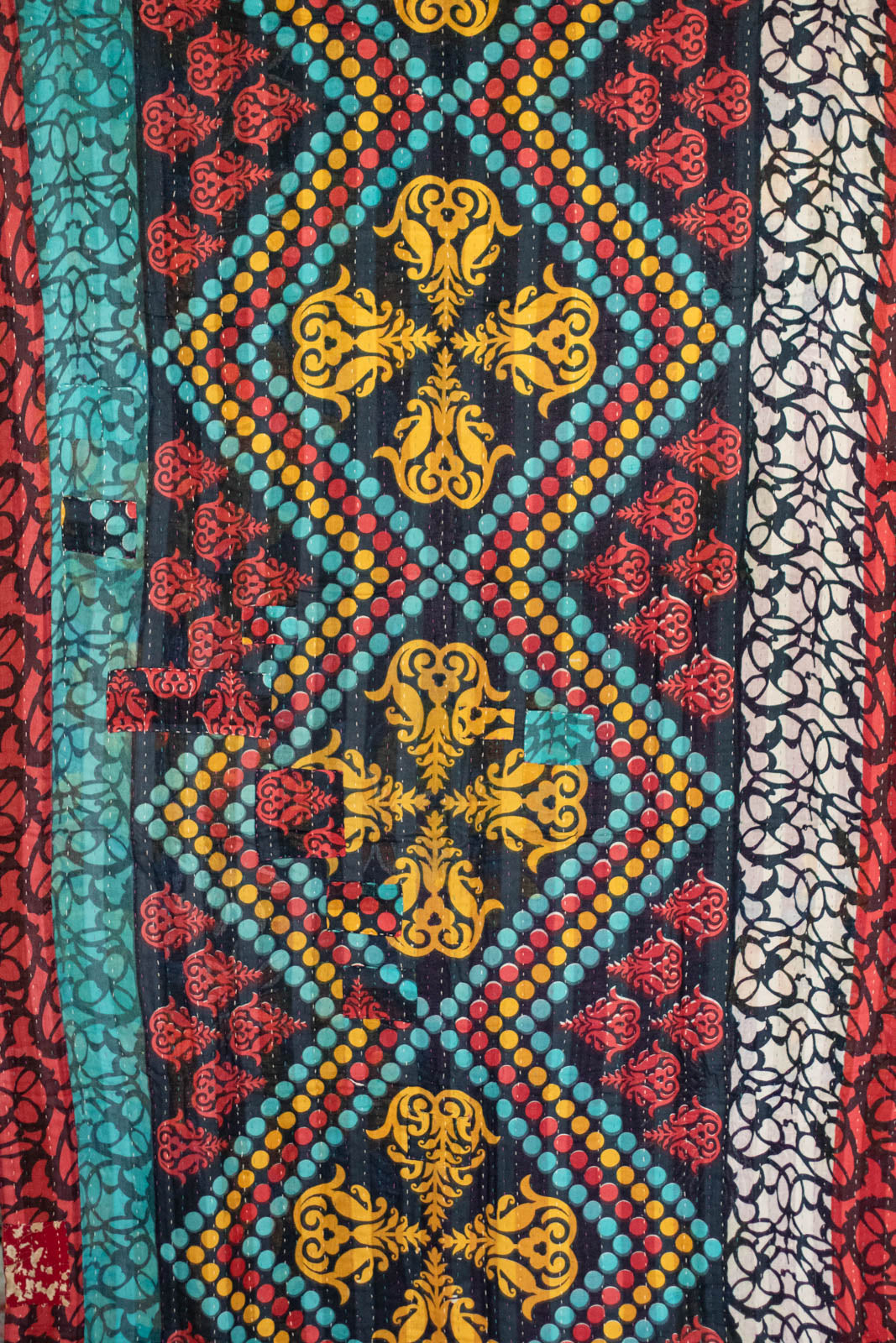 Ribbon Kantha Throw