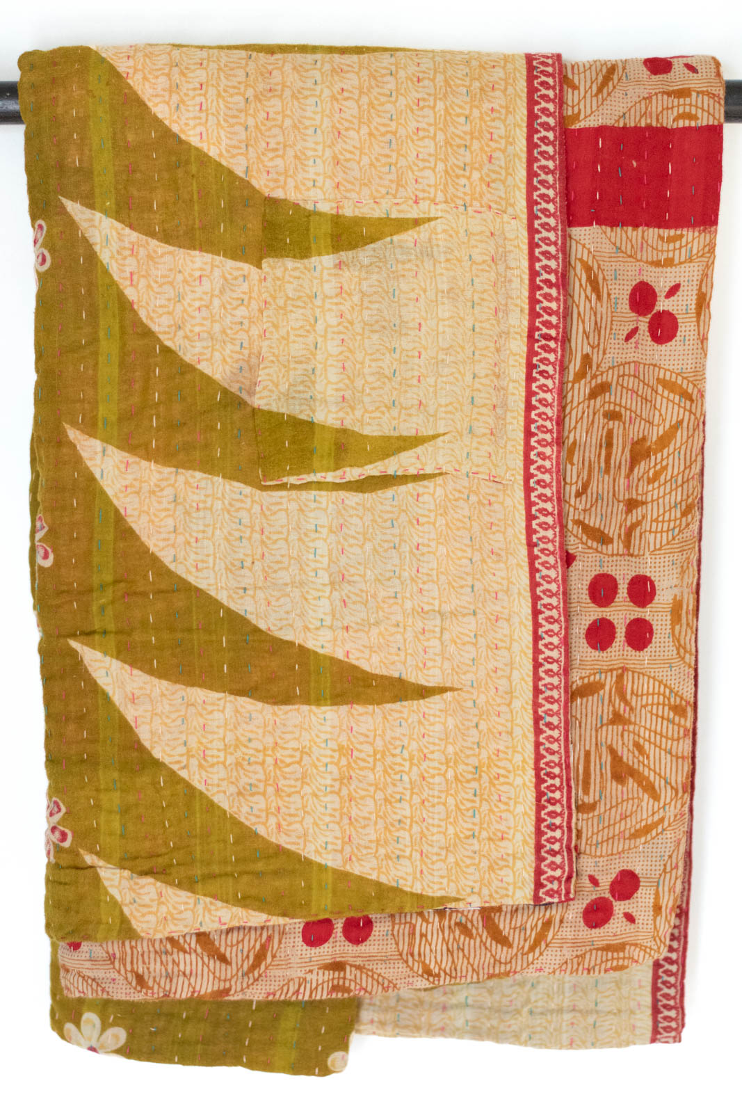 Kantha Throw Bed Quilt