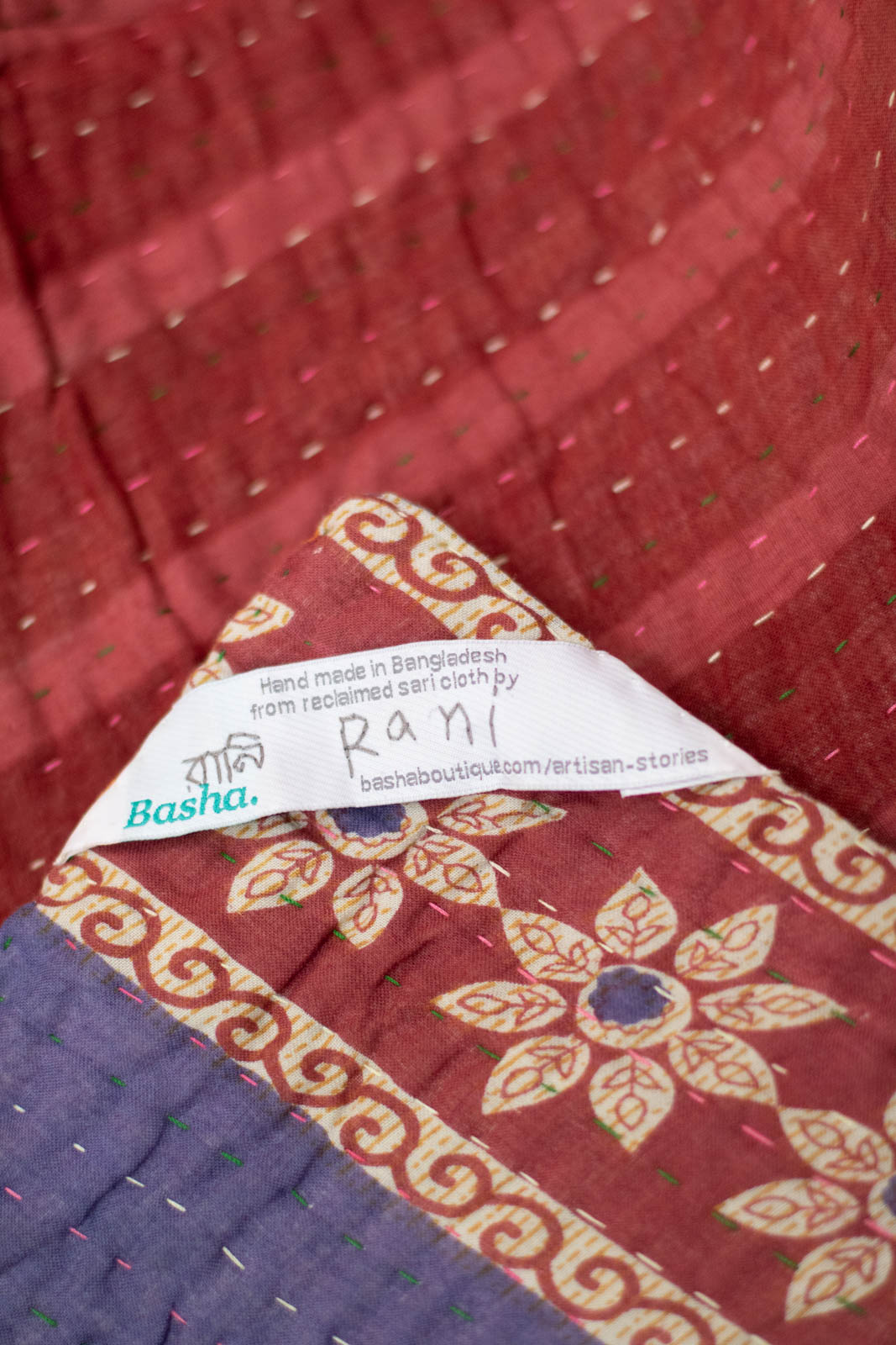 Energetic Kantha Throw