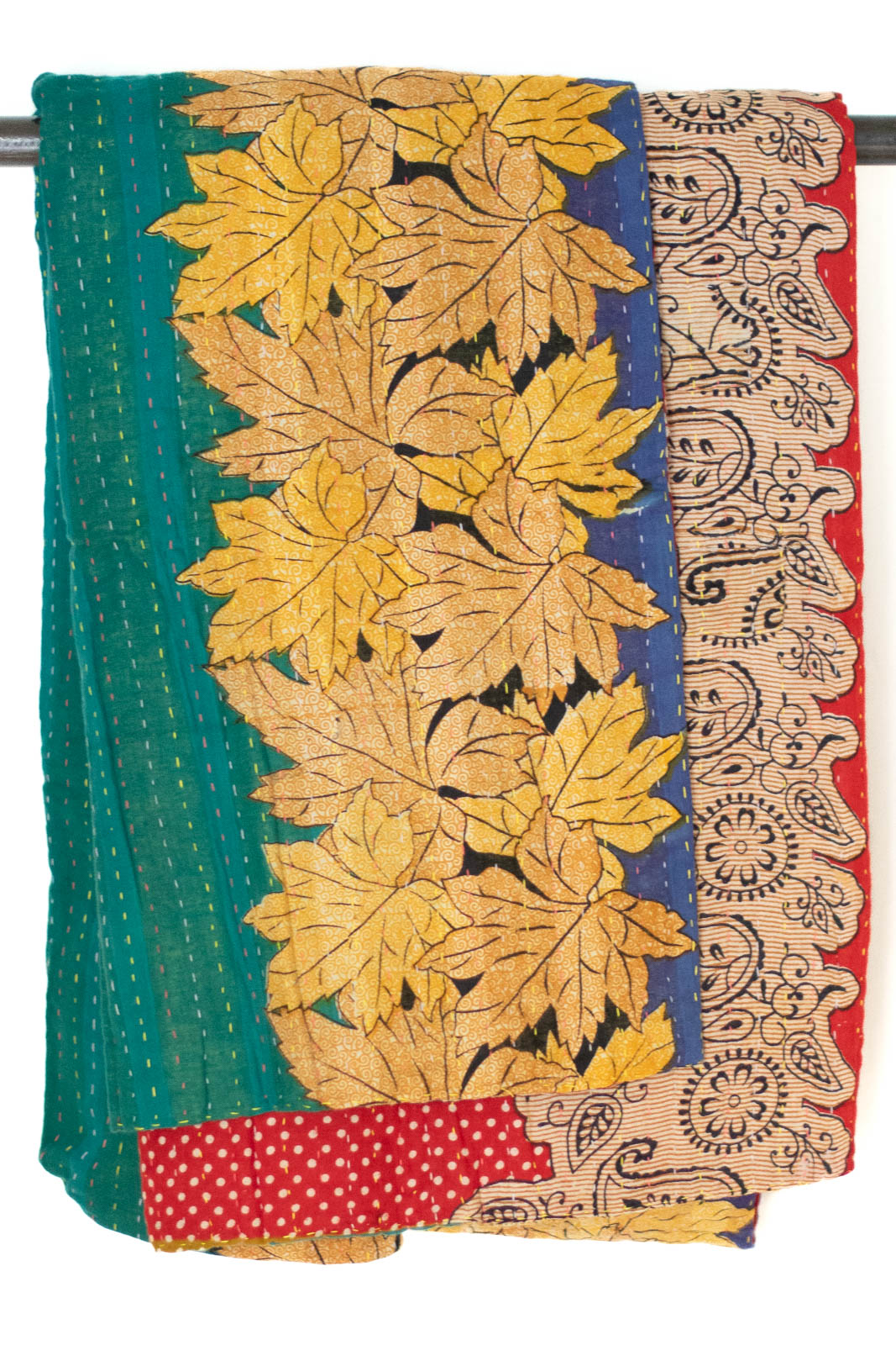 Kantha Throw Bed Quilt