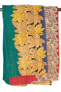 Kantha Throw Bed Quilt