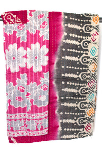 Kantha Throw Bed Quilt